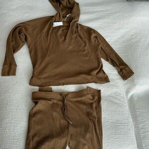 NWT James Perse Cotton Thermal Waffle Sweater